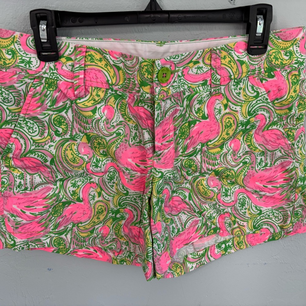 Lilly Pulitzer Callan Pink Flamingo Shorts